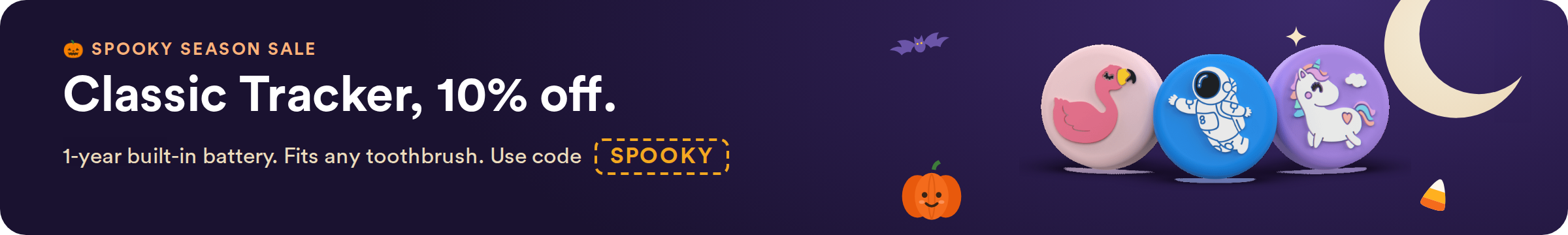 Spooky Season Sale: Classic Tracker 10% off with code SPOOKY, ends Oct 31.