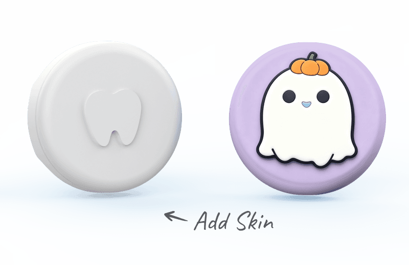 Truthbrush Pro tracker with the Peekaboo ghost skin